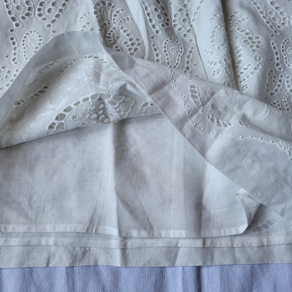 Cottagecore Art And Soul Eyelet Dress Sz M Karen Kane Western Boho Cottagecore - Picture 2 of 9
